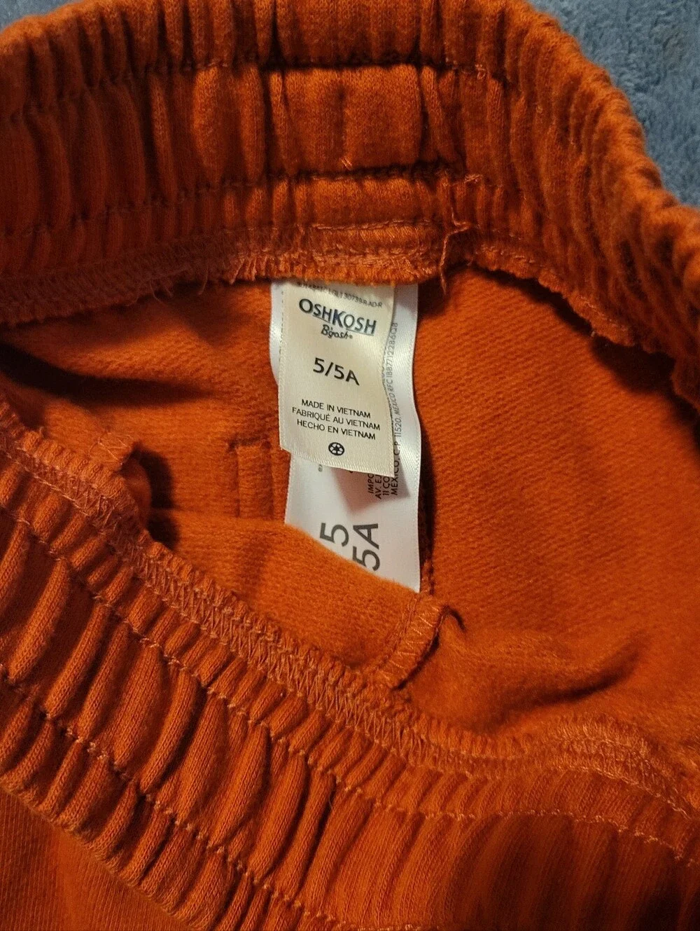 OshKosh B'gosh Rust Orange Kids Jogger Sweatpants 5T